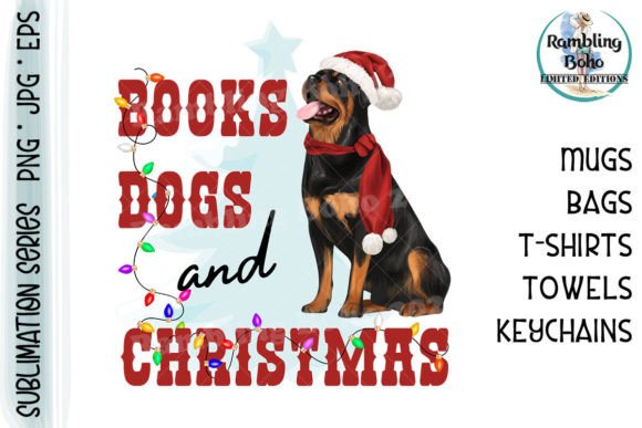 Books Dogs and Christmas Illustrations for Local Branding