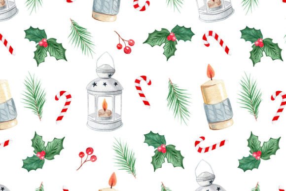 Christmas Candles Seamless Pattern Review