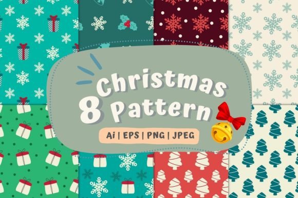 Christmas Digital Paper Pattern Vol.2 for Blog and Website Design