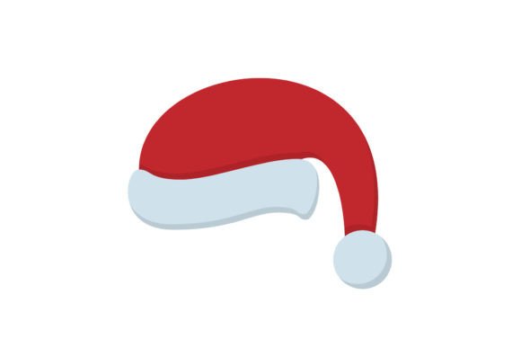 Christmas Santa Hat Illustration for Editorial and Web Design