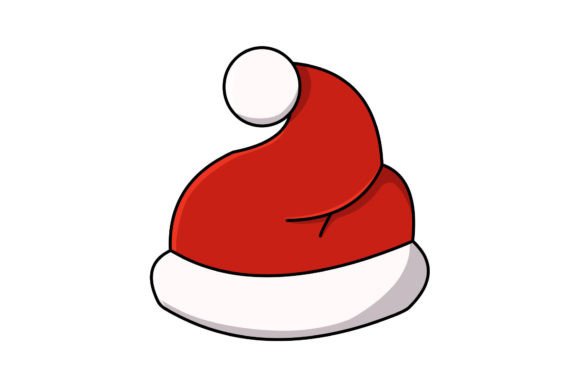 Christmas Santa Hat Vector Illustration for Commercial Use