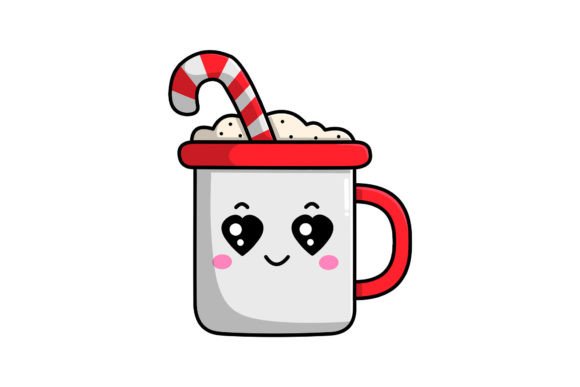 Cute Christmas Character Mug Illustrations