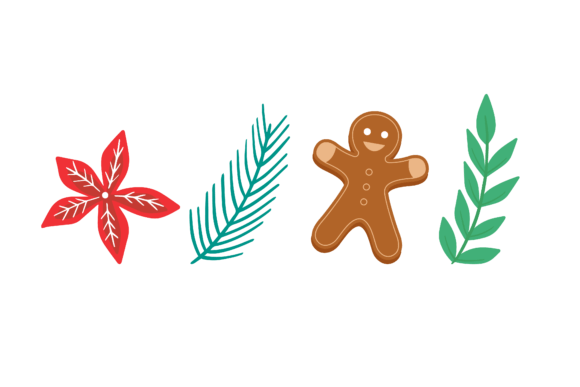 Decorative Christmas Set for Blog and Web Design