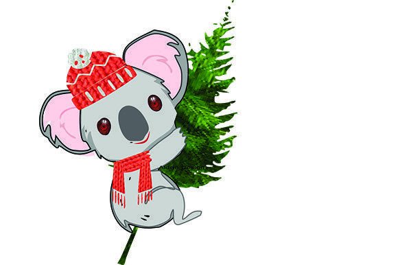 Koala with Christmas Tree 1 Illustration Review