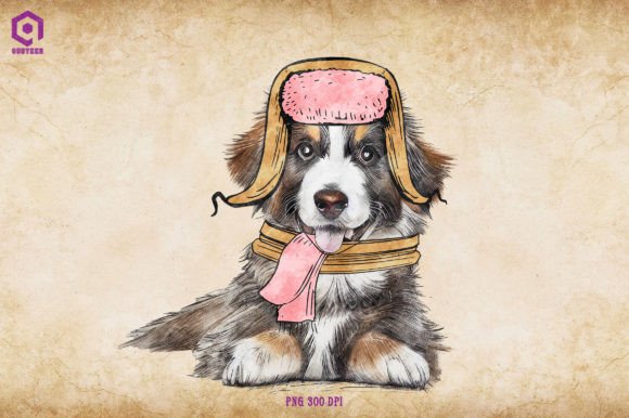Shepherd Cozy Christmas Illustrations