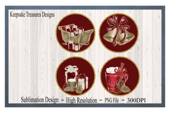 Winter Time Christmas Ornaments PNG for Local Business Branding